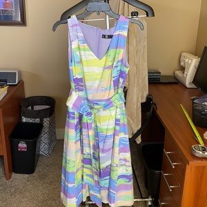 Sleeveless Colorful Dress